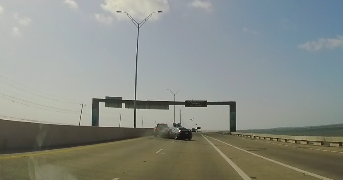 Dash cam video captures multi-vehicle crash on JFK Causeway