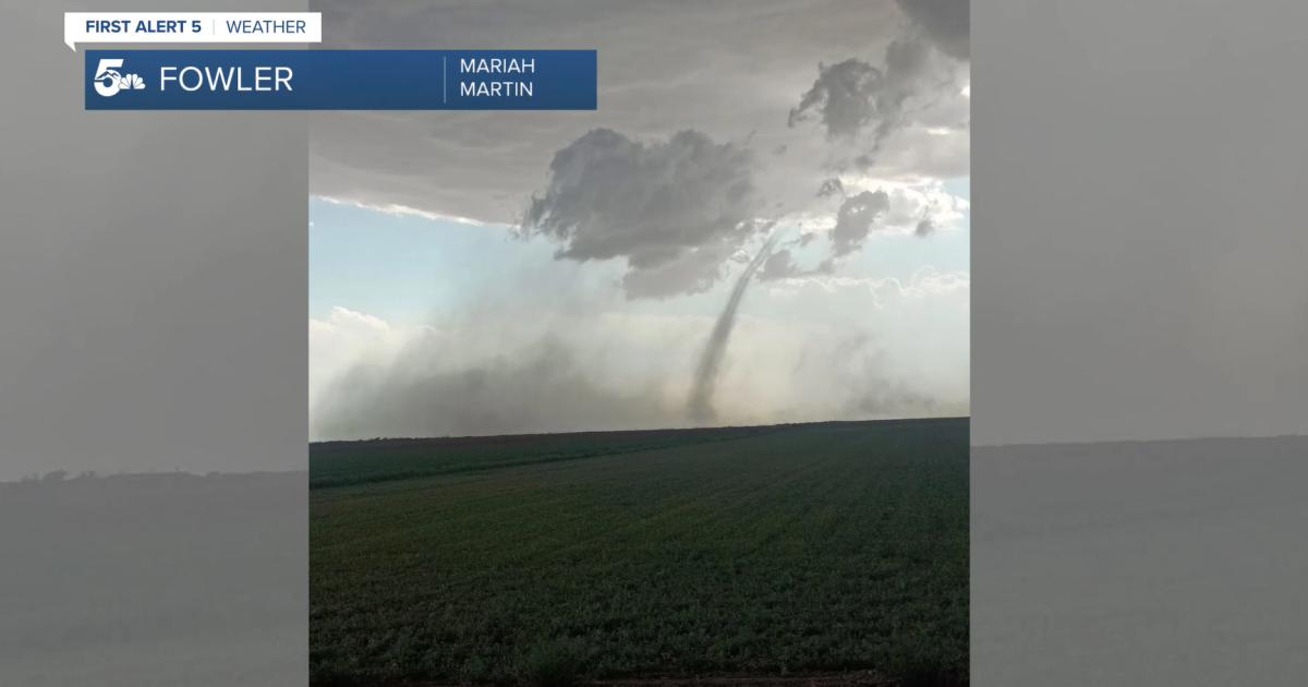 Tornado spotted near Fowler along with large hail in southeast Colorado Springs