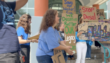 Inner Harbor desalination project draws Hillcrest protesters to City Hall