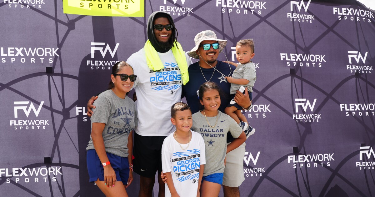 Cowboys receiver George Pickens hosts youth football camp in Corpus Christi
