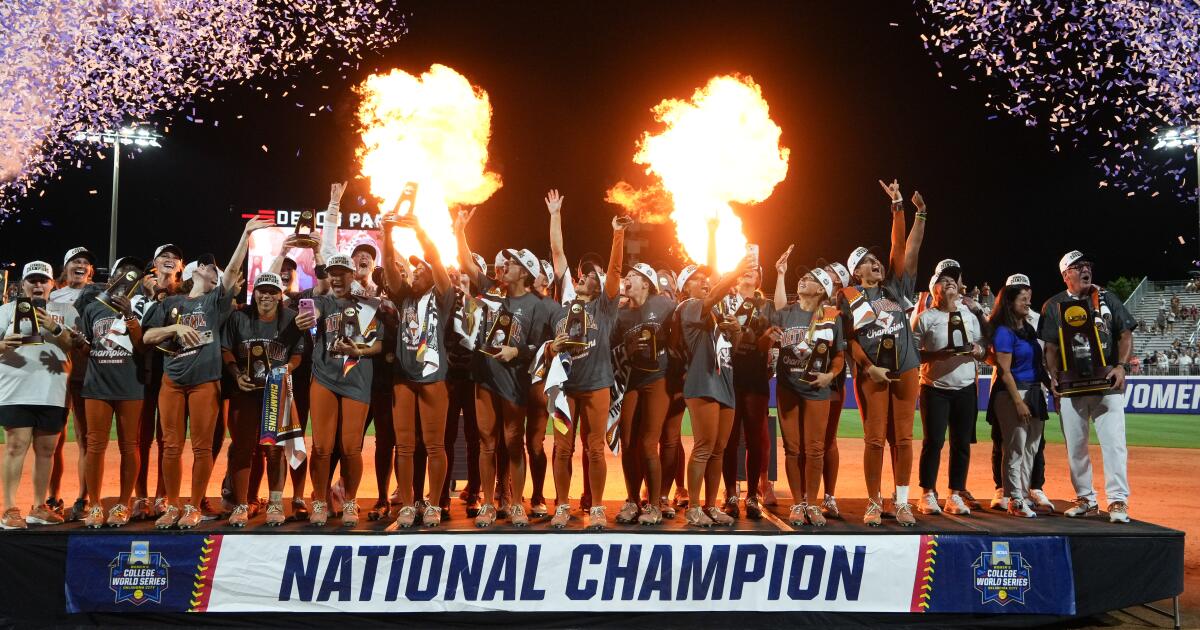 Texas defeats Texas Tech to repeat as NCAA softball champions