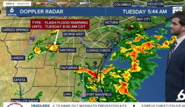 Tuesday brings more thunderstorms and heavy downpours, before we dry up tomorrow