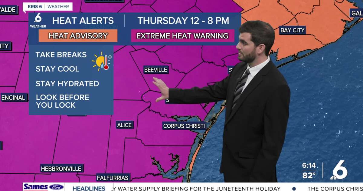 Thursday brings excessive heat with feels like temps into the triple digits