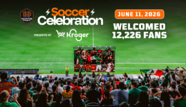 Opening day of Houston Dynamo Soccer Celebration welcomes more than 12,000 fans to Shell Energy Stadium