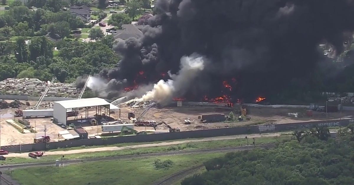 Live: Fire burning in southeast Houston from recycling facility, fire now 3 alarms