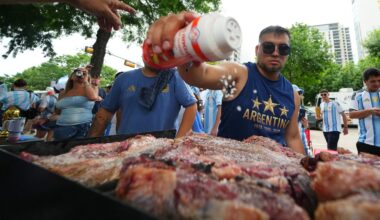 There's a beef about beef at the World Cup, as Argentina fans pour into Texas