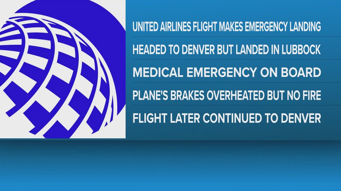 Flight from Midland to Denver makes emergency landing in Lubbock