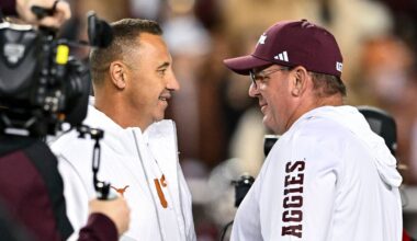 Steve Sarkisian Frustrated With Texas Media Team Over Mike Elko Jumbotron Video