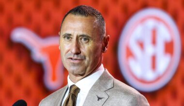 Steve Sarkisian Compares Texas QB KJ Lacey to Heisman Trophy Winner Bryce Young