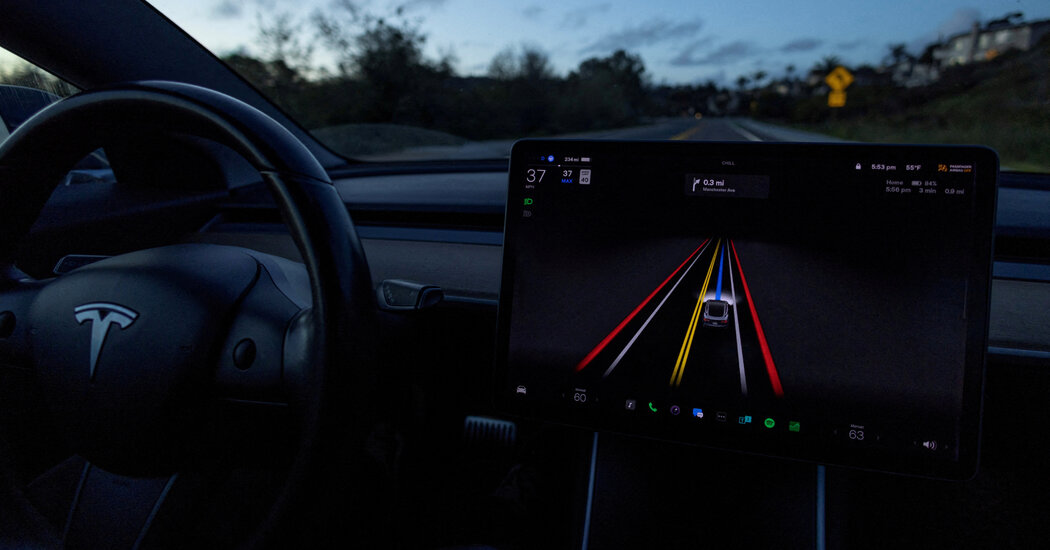 Tesla Driver Using Autopilot in Texas Crash Is Charged With Manslaughter