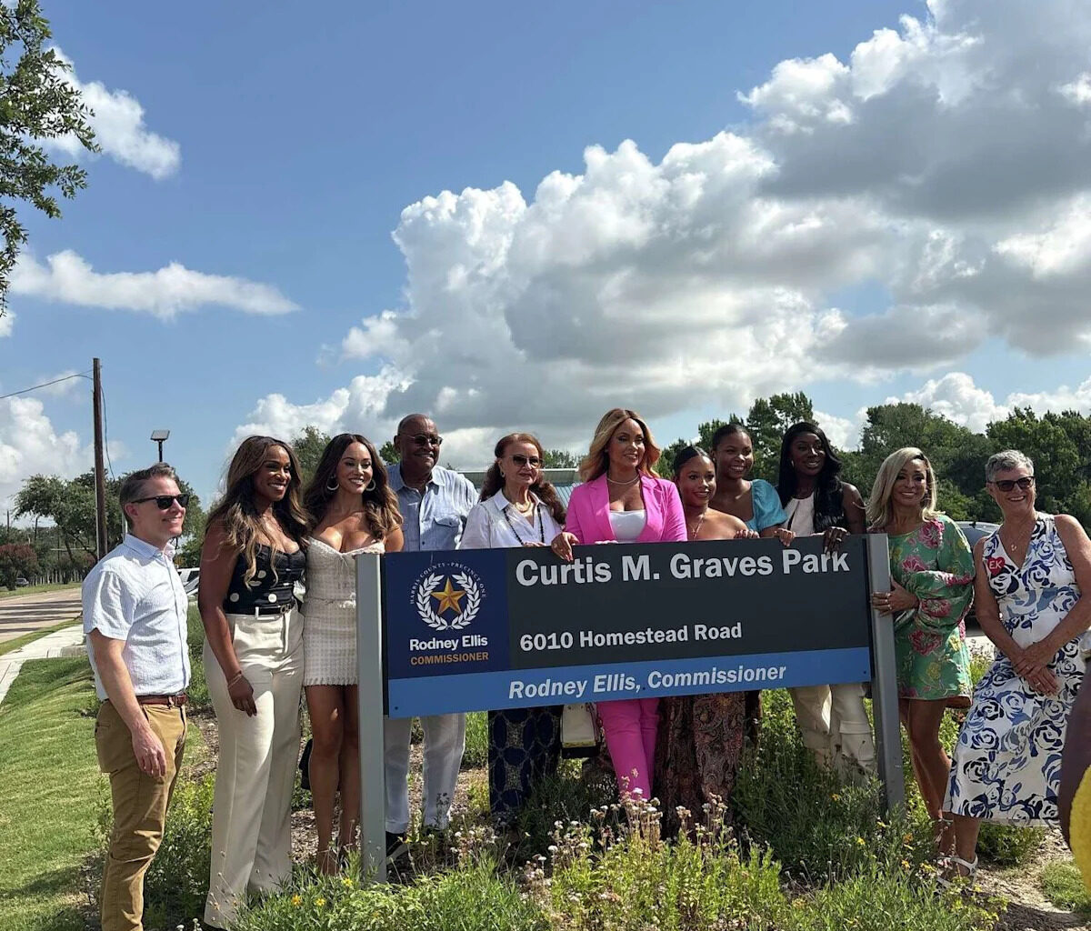 'Real Housewives of Potomac' visit Houston to honor Gizelle Bryant's late father in park ribbon-cutting