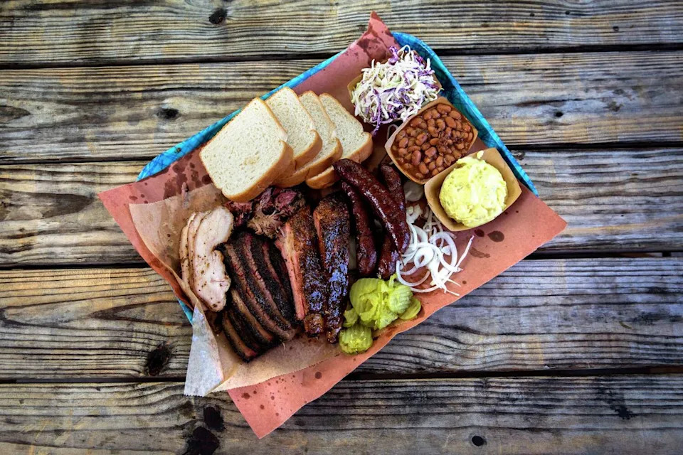 A plattter of Franklin Barbecue's world-famous meats. (AMERICAN-STATESMAN FILE)