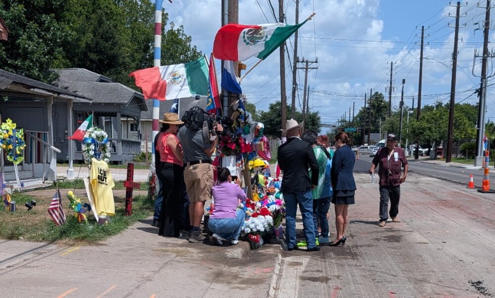 from FIEL jose trinidad rojas pliego at the vigil right after he was released from detention