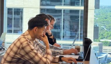 Army Reserve soldiers from the Army Applications Group develop AI applications during a code-a-thon in Austin, Texas, on May 14, 2026, ahead of demonstrations at Operation Sentinel Justice 2026. Photo: Sgt. 1st Class Erick Yates/DVIDS
