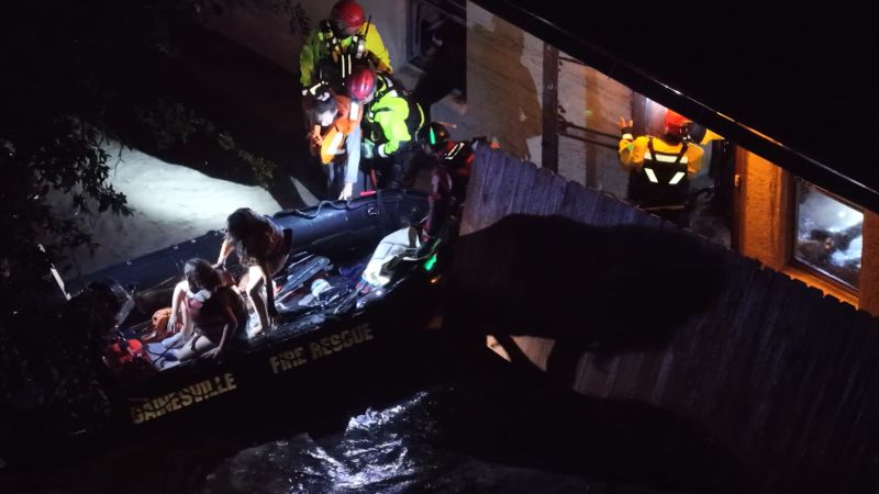 Families rescued from an attic as flood wave hits Texas Hill Country