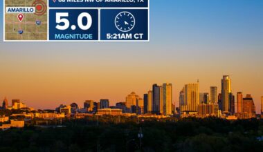 Rare magnitude 5.0 earthquake strikes Texas Panhandle, strongest to rattle region in over 100 years