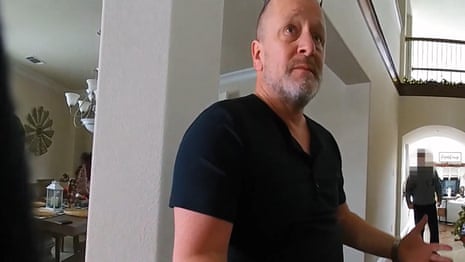Bodycam footage shows Kris Harrison telling police he shot his daughter Lucy Harrison – video