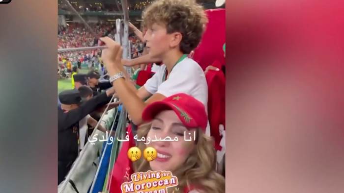 Houston mother & son Morocco fans were at historic win last night