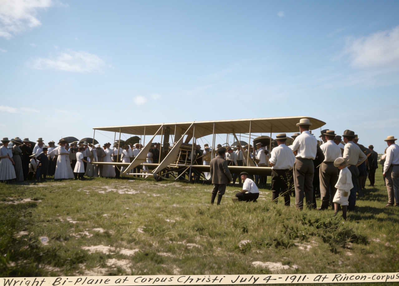 Wright biplane in Corpus Christi on July 4, 1911 - Color.png