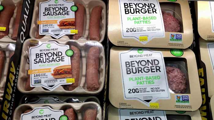 Beyond Meat’s new plant-based steak filets are coming to Houston-area H-E-Bs ahead of Fourth of July