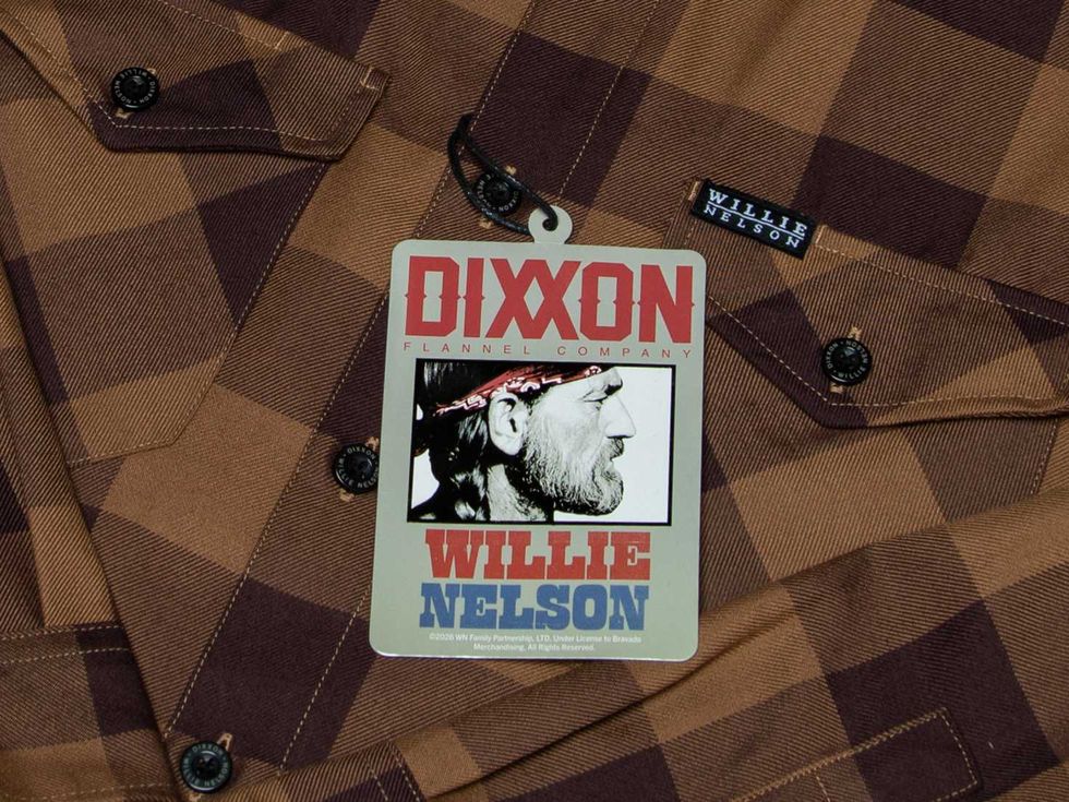 Dixxon Willie Nelson collbaorative flannel