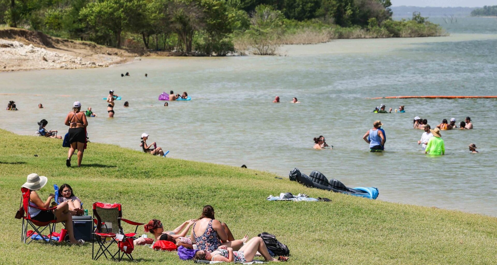 In Collin County, Lavon Lake offers a nearby getaway with five beaches. It's especially known for fishing.