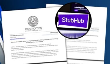 Texas Attorney General investigating StubHub over FIFA tickets