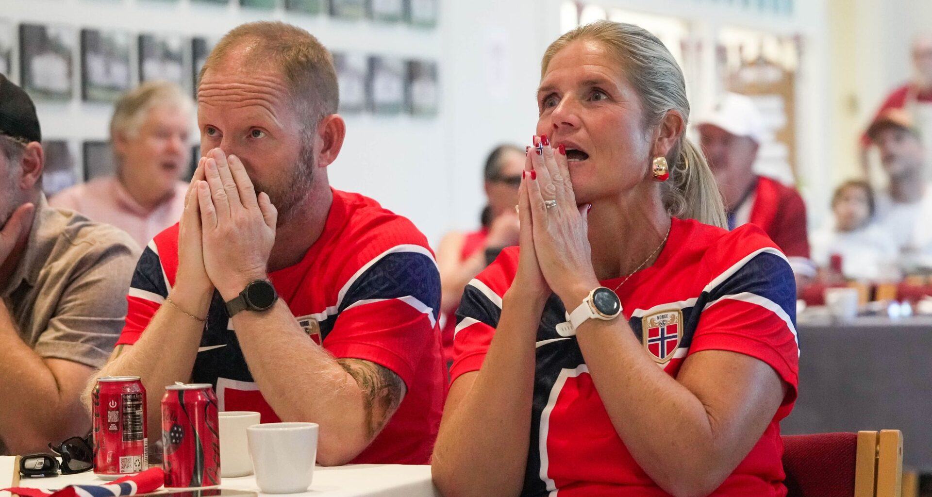 Norway's World Cup: Norwegian fans gather at a Houston church to watch