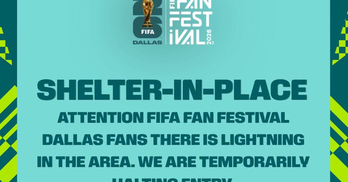 FIFA Fan Festival Dallas halts entry, orders fans to shelter from storms