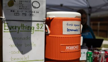 Children’s lemonade stand is a ‘little oasis’ on way to World Cup
