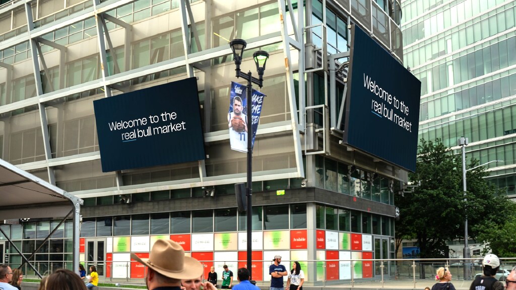An ad campaign launched by the Texas Stock Exchange included TV spots and digital display ads in Victory Park.