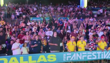 WATCH: USA vs. Belgium watch party at FIFA Fan Festival Dallas