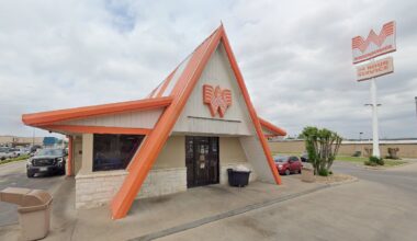 Whataburger's current Bastrop location at 401 State Hwy 71, Bastrop, TX 78602.