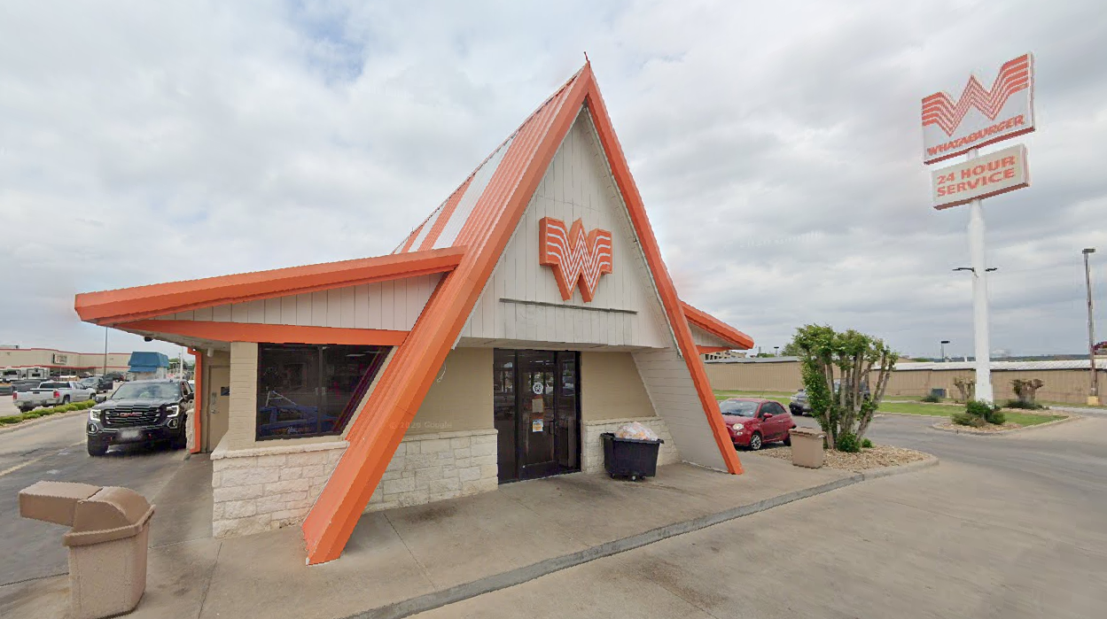 Whataburger's current Bastrop location at 401 State Hwy 71, Bastrop, TX 78602.