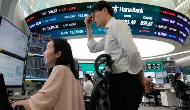 Asian markets retreat after rebounding AI stocks send the S&P 500 to brink of a new record