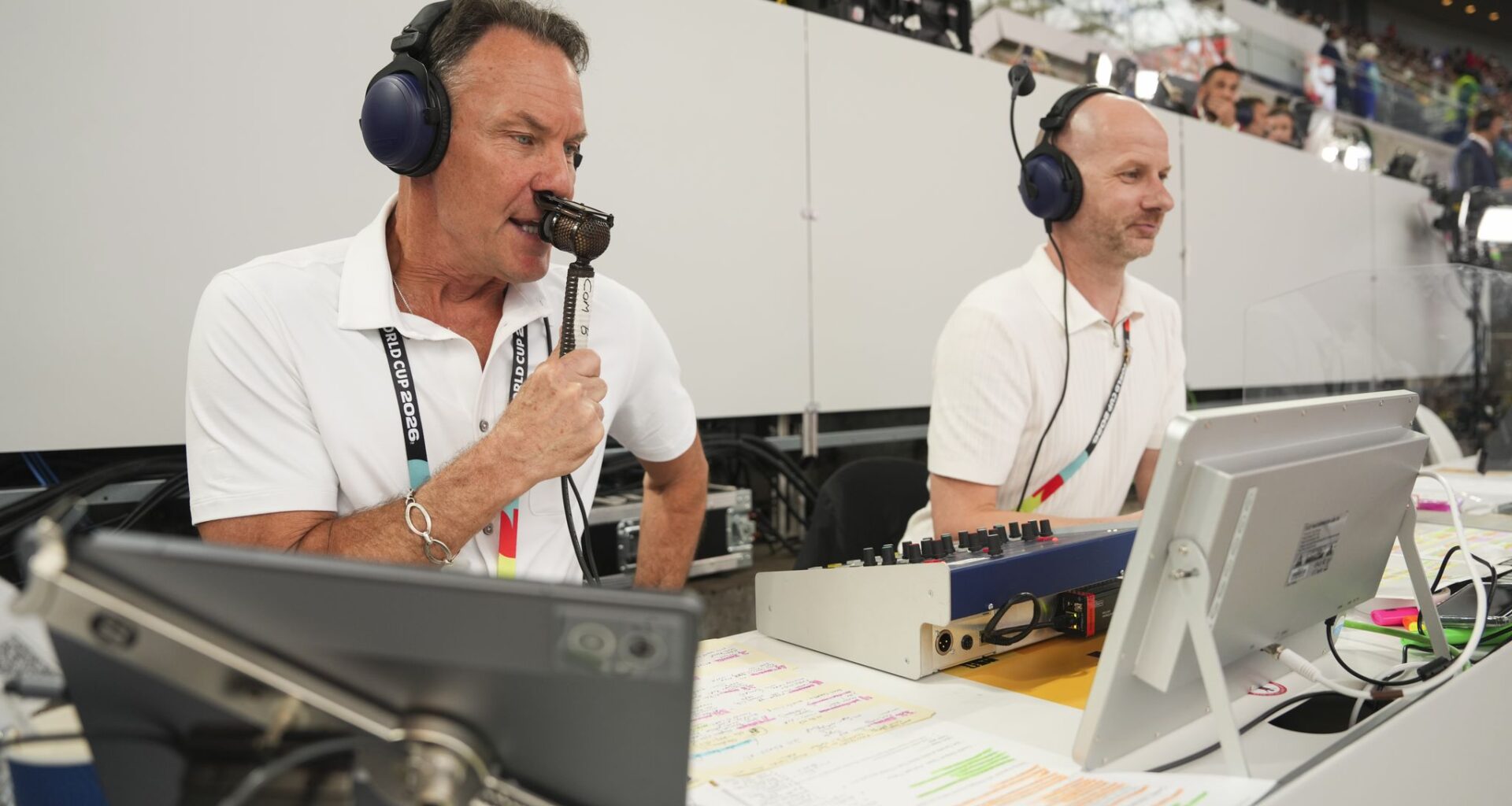Glenn Davis calls World Cup matches for international feed