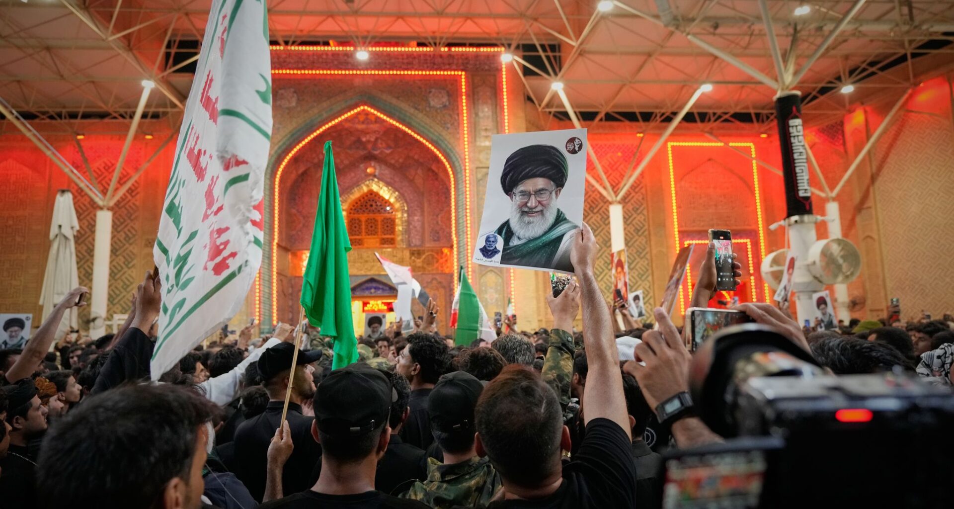 Funeral prayers in Iraq for Iranian supreme leader commence after body arrives in holy city
