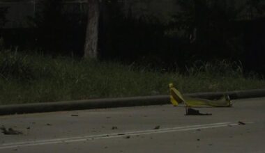 Driver killed after Camaro crashes into light pole, catches fire in north Houston