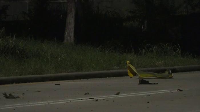 Driver killed after Camaro crashes into light pole, catches fire in north Houston