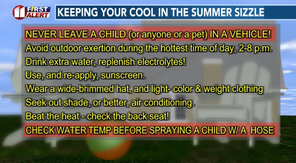 A few reminders to help you and your loved ones stay comfortable and healthy in the heat.