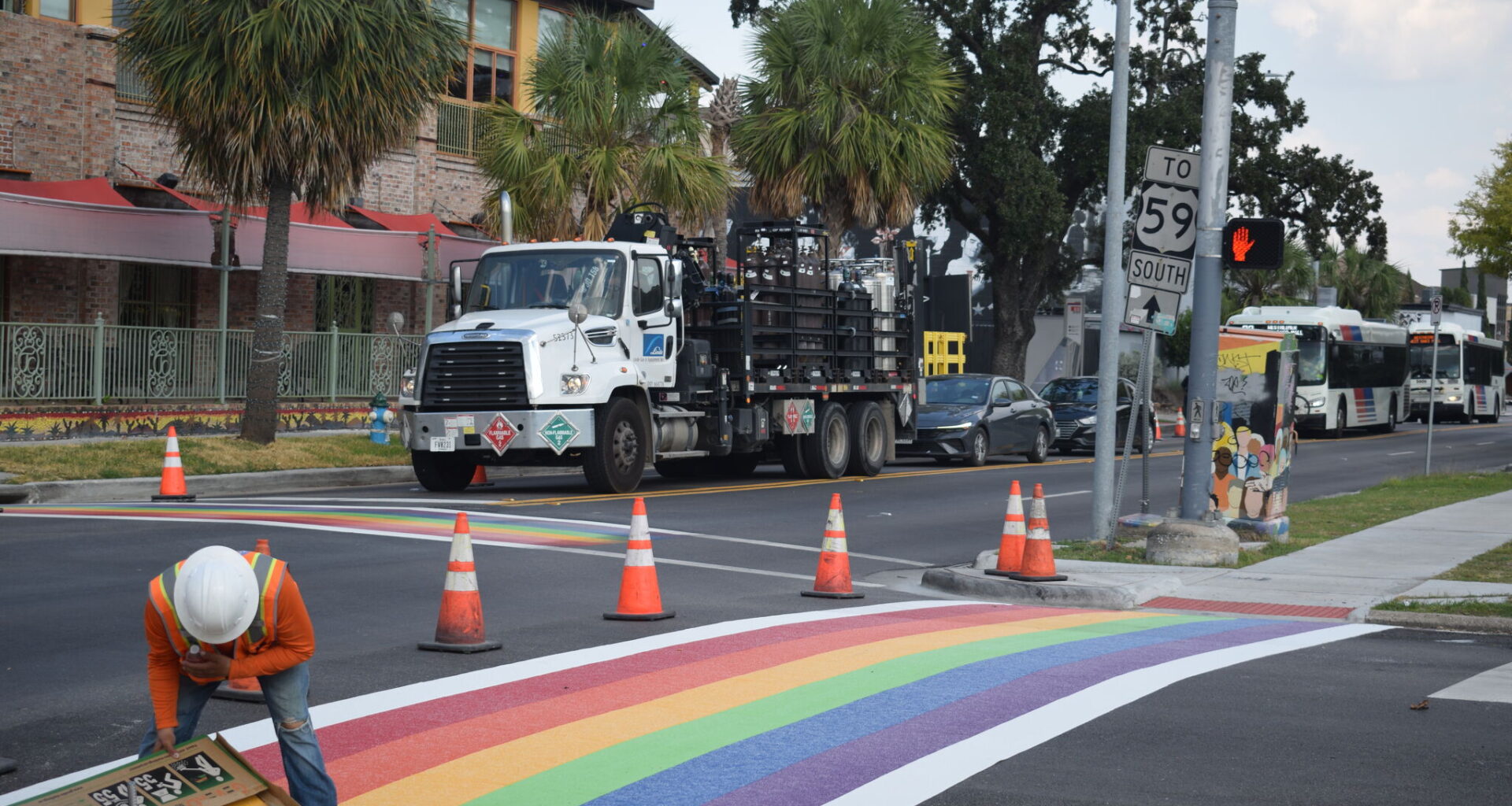 At long last, Houston is getting a rainbow crosswalk replacement