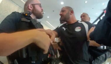 Dallas police body-cam shows clash with Egypt soccer team