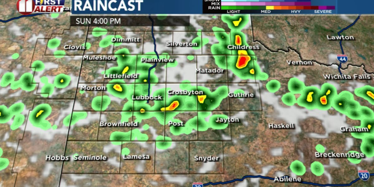 Storm chances return Sunday ahead of a cooler week