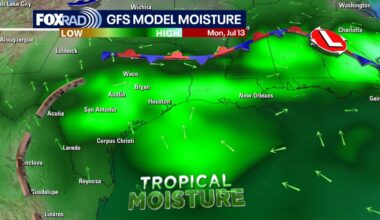 Houston weather: Widespread tropical moisture triggers street flooding risks
