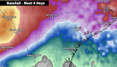 Strong storms, flooding aim for South Texas. Here’s a timeline.