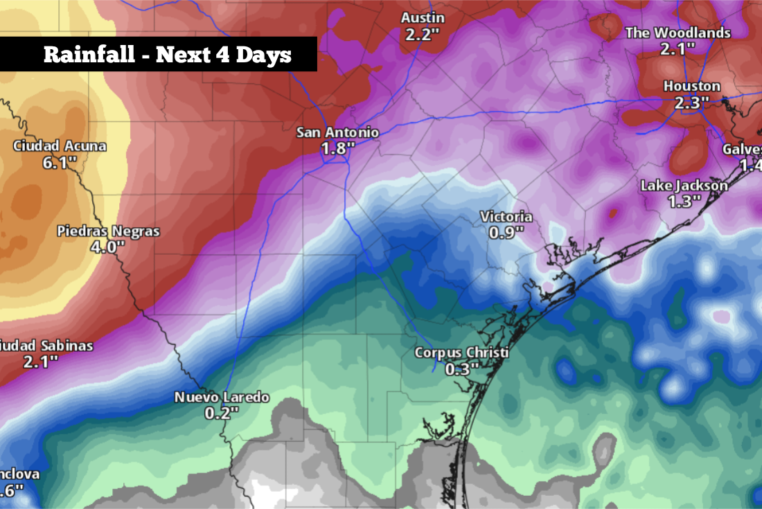 Strong storms, flooding aim for South Texas. Here’s a timeline.