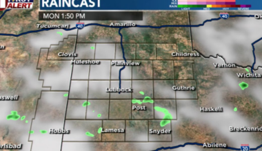 Cooler afternoons this week, daily slim chances for showers, thunderstorms