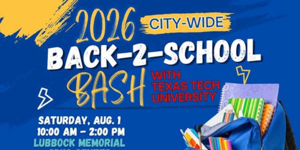 Lubbock school supply drive accepting donations through July 23 ahead of free Back-2-School Bash