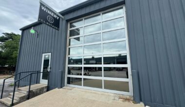Exterior of C.L. Butaud's tasting room located at 415 E St. Elmo Road in Austin, Texas. 