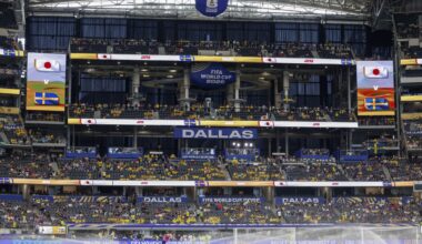Don't expect Cowboys to keep curtains, grass from World Cup